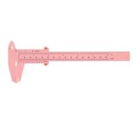MOLUCKFU Righello per Sopracciglia in Plastico Rosa, Design Mini Size Leggero e Portatile, per Misurare e Rimuovere Segni nel Makeup delle Sopracciglia