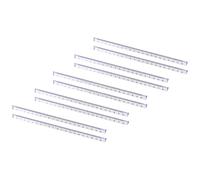 MOLUCKFU Righello Triangolare 20 Cm Scalimetro in Plastica Trasparente Set 10 Pezzi con Numeri Chiari per Studenti e Scuola