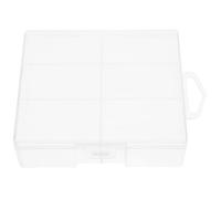 MOLUCKFU Scatola Porta Batterie in Plastica Rigida Trasparente per Batterie Aa Organizer Compatto Antipolvere e Ammortizzante per Conservazione Ordinata e Salva Spazio