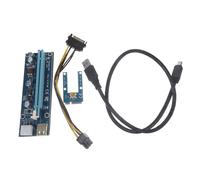 MOLUCKFU Scheda Grafica Pcie Di Estensione Per Laptop, Gpu Esterna Per Giochi e Ufficio, Adattatore Mini Pci-e a Pci-e X16 Cavo Usb Da 60 Cm, Compatibile Per Potenziamento Grafico Portatile Blu