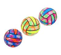 MOLUCKFU Set 3 Palloni Gonfiabili da Spiaggia 22 Cm in Pvc, Giocattolo Pallavolo Acqua, Beach Volley Colorato per Feste in Piscina e Spiaggia Colore Casuale Colore Casuale