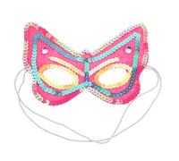 MOLUCKFU Set 4 Maschere a Farfalla per Paillettes Scintillanti Maschere Decorative per Halloween Carnevale e Ballo in Maschera Accessori per Feste di Cosplay e Mascherata