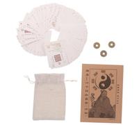 MOLUCKFU Set Completo Carte i Ching 64 Esagrammi Portafortuna per Principianti, Guida Dettagliata alla Divinazione e Interpretazioni, Strumento Culturale per Pratiche di Feng Shui e Prosperità