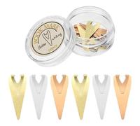 MOLUCKFU Set da 12 Bookmark in Ottone Marcatori di Pagina Eleganti e Clip Lisce per Documenti e File, come Regalo per Amanti della Lettura e Studenti