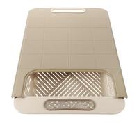 MOLUCKFU Tagliere Multifunzione e Ripiano di Raccolta Scolapiatti Estensibile in Plastica Pp Salvaspazio e Versatile Colore Casuale per Cucina e Campeggio per Carne e Verdure