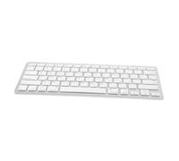 MOLUCKFU Tastiera per Computer Ultrapiatta Bianca Tastiera Full-size Portatile in Abs per Ambienti di Lavoro Silenziosi e Facile da Trasportare