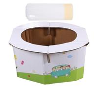 MOLUCKFU Vasino Portatile Pieghevole per Sacchetti di Ricambio da Sedile Wc Compatto e Sicuro per Viaggio Campeggio e Casa Materiale Durevole e Facile da Trasportare