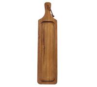MOLUCKFU Vassoio in Materiale Composito Multiuso per Cucina e Tavola da Pranzo, Piatto di Legno Facile da Usare per Barbecue, Pizza e Portate Varie