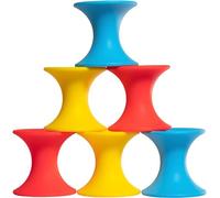 MOLUK 2843417 Tulu - Blocchi elastici in morbido silicone per bambini e bambini dai 0 mesi in su, 9 pezzi