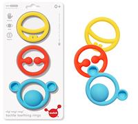 MOLUK 43400 Nigi, Nagi & Nogi, Innovative Gripping and Teething Toy, Educational Toy, Primary Colours, Baby Toy from 0+ Months, Yellow, Red, Blue