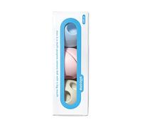 MOLUK MOX 2843362 - Set di 3 Palline da Gioco Innovative, in Silicone, Giocattolo educativo a Partire da 0 Mesi, Pastello
