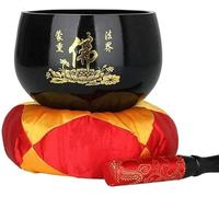 MOLVUS Set di campane tibetane realizzato a mano in Nepal, facile da giocare per principianti Buddha Meditazione Suono con cuscino Striker per Yoga Chakra Guarigione Consapevolezza Sollievo dallo stress