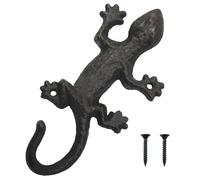 Molyorch 1 Pezzi Metallo Geco Ganci, Ganci Appendiabiti, Rustico Attaccapanni da Parete, Utilizzato per Appendere Vestiti, Chiavi, Cappelli, Borse