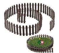 Molyorch Recinzione da Giardino in Miniatura,Recinzione Piccolo Recinzione in Miniatura, Usato per Legno Micro Paesaggio Terrario Ornamento Recinto per Aiuol, Orti o Sentieri