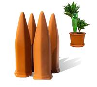 Molyorch Set 4 Coni Irrigatori per Piante, Confezione da 4 Irrigazione Automatica, Sistema di Irrigazione per Piante in Vaso, per Piante D'appartamento, per Interni Esterni Giardino