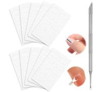 MOLZINY 1 pezzi Spingi Cuticole Spingicuticole Spingi Cuticole Professionale con 100 pezzi carta abrasiva fine Rimuovi Cuticole Unghie Carta Vetrata pre Lucidatura per Nail Art per Salone