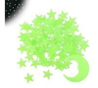 MOLZINY 100 Pezzi Stelline Luminose per Cameretta dei bambini Stelle Luminose Cameretta Adesive Soffitto Bambini Stelle Adesive Fluorescenti per Decorazione Camera Bambini Stelle Fluorescenti Adesive