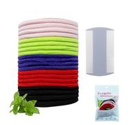 MOLZINY 20 elastici per capelli anti-pelo, trattamento contro i pidocchi, elastici anti-pidocchi, con pettine dentale extra fine, multicolore