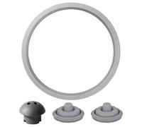 MOLZINY 3 pezzi di ricambio per pentola a pressione,guarnizioni per pentola a pressione WMF Perfect, anello in gomma da 22 cm, guarnizione per segnale di cottura,con Perfect Plus Pressure Cooker