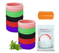 MOLZINY 40 Pezzi Elastici per capelli anti-pidocchi trattamento dei pidocchi Antipidocchi elastici per capelli Prevenzione Pidocchi Elastici per Capelli Abbinato ai Pidocchi Pettinino