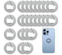 MOLZINY 50 Pezzi Adesivi NFC, Tag in Riscrivibili Carte da 25mm con Chip 215 Etichette Adesive Riscrivibili da 504 Byte Compatibili per smartphone Smart Home Automazione carte e dispositivi NFC