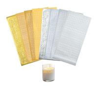 MOLZINY 8 Pezzi Adesivi Lettere Alfabeto Adesivi Decorativi Numeri Autoadesivi Scritte Oro Argento Decorazioni Scrapbooking Foto Album Biglietti Candela Battesimo Comunione Artigianato Fai da Te