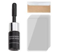 MOLZINY Kit Riparazione Parabrezza Auto Liquido Riparazione Vetri Auto Kit di Strumenti di Riparazione Parabrezza per Riparare Le Incrinature Scheggiature Fessure e Graffi