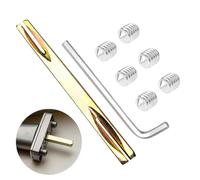 MOLZINY Maniglia per porta Spilla quadrata 8 mm x 120 mm per maniglie delle porte Quadrato per maniglia della porta fresata su entrambi i lati applicabile alle maniglie delle porte interne zincate