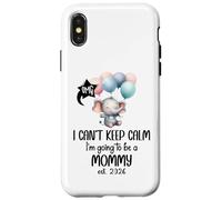 Mom 2026 I Can't Keep Calm I'm Going to Be a Mommy est 2026 Custodia per iPhone X/XS