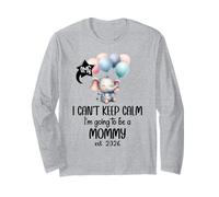 Mom 2026 I Can't Keep Calm I'm Going to Be a Mommy EST 2026 Maglia a Manica
