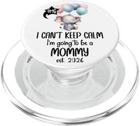 Mom 2026 I Can't Keep Calm I'm Going to Be a Mommy est 2026 PopSockets PopGrip per MagSafe