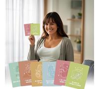 Mom Affirmation Cards - Carta 8,8 × 11,5 cm | Mom Daily Affirmations 50 pezzi | Motivational Mindfulness Craft Positive Spiritual Inspirational Tools | Biglietti di affermazione gravidanza per