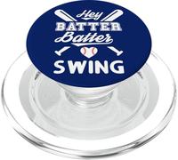 Mom Baseball Batter Batter Swing Hey Game Day Baseball Lover PopSockets PopGrip per MagSafe