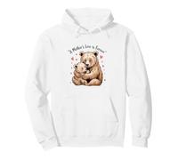 Mom Bear Cub Funny Pregnant Loading Baby Mother Felpa con Cappuccio