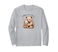Mom Bear Cub Funny Pregnant Loading Baby Mother Maglia a Manica