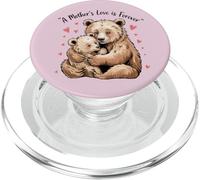 Mom Bear Cub Funny Pregnant Loading Baby Mother PopSockets PopGrip per MagSafe
