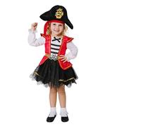 Mom Caribbean Pirate Costume Rosso 3-4 Years Bambini