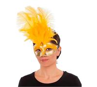 Mom Costume Veneziano Con Maschera Di Piume