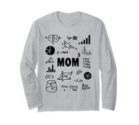 Mom Cubed Three Times Mom Math Third Power Mother Maglia a Manica