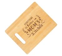 Mom Cutting Board, Wooden Cutting Boards, Chopping Board with Handle, Engraved Wooden Cutting Board, Reversible Kitchen Cutting Board Present for Mother's Day