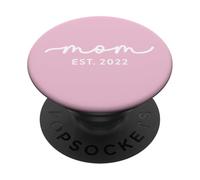 Mom Est 2022 Personalizzato Mamma Personalizzato Festa della Mamma Personalizzata PopSockets PopGrip Adesivo