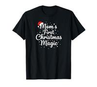 Mom First Christmas Magic New Mom Baby Sentimental Holiday Maglietta