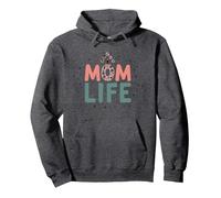 Mom Life: Stravagante Celebrazione del Caos della maternità Felpa con Cappuccio, Unisex per Adulti, Grigio Scuro, L