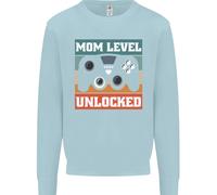 Mom Livello Sbloccato Nuova Mamma Baby Nato Kids Felpa Jumper