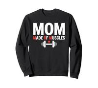 Mom Made of Muscles Strong Emotional Phrase Mama Felpa