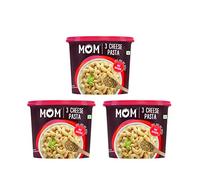 MOM - Meal of the Moment, 3 Cheese Pasta, Ready to Eat No Added Preservatives Instant Meals 100% Durum Wheat, 74 gm, Pack of 3