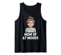 Mom of 67 Moods Funny Cartoon Expression Mom 67 Meme Canotta