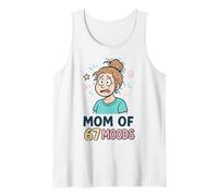 Mom of 67 Moods Funny Cartoon Expression Mom 67 Meme Canotta