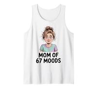 Mom of 67 Moods Funny Cartoon Expression Mom 67 Meme Canotta