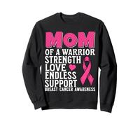 Mom of a Warrior Breast Cancer Awareness Support Gifts Women Felpa